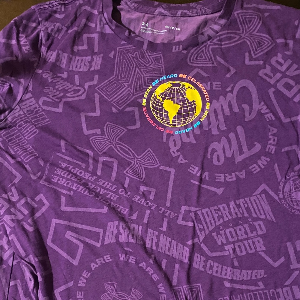 Under Armour Purple Graphic Short Sleeve Tee